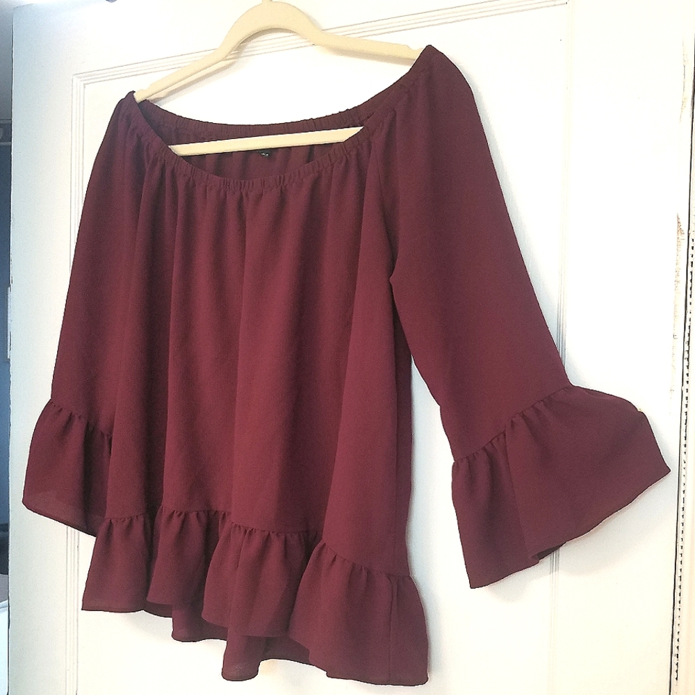 Moa Moa Scoop Neck Top Size L